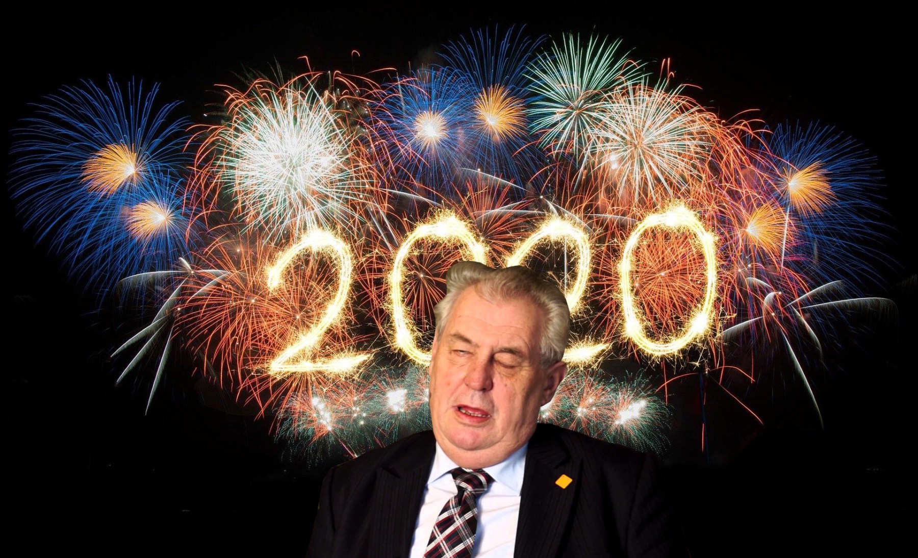 Pražský novoroční ohňostroj se konat bude: Chci BUM! zapřel se Zeman