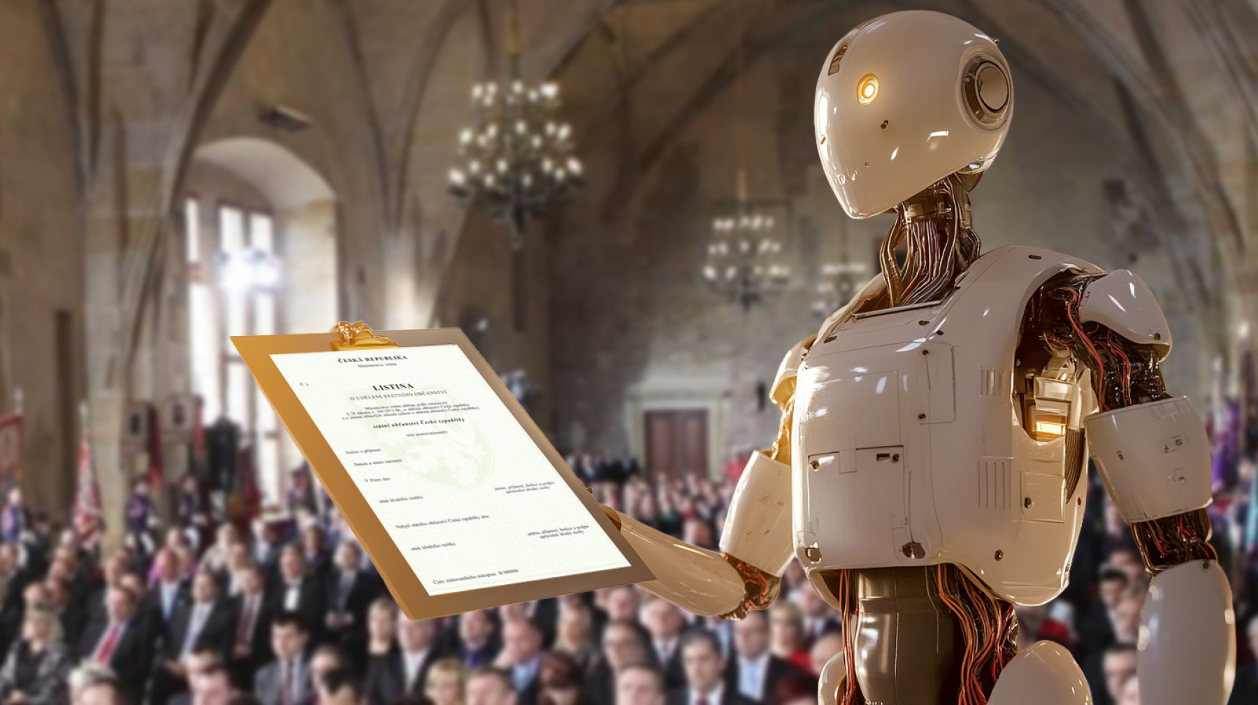 AI získala české občanství. První slova: ‚Proč, kurva?‘