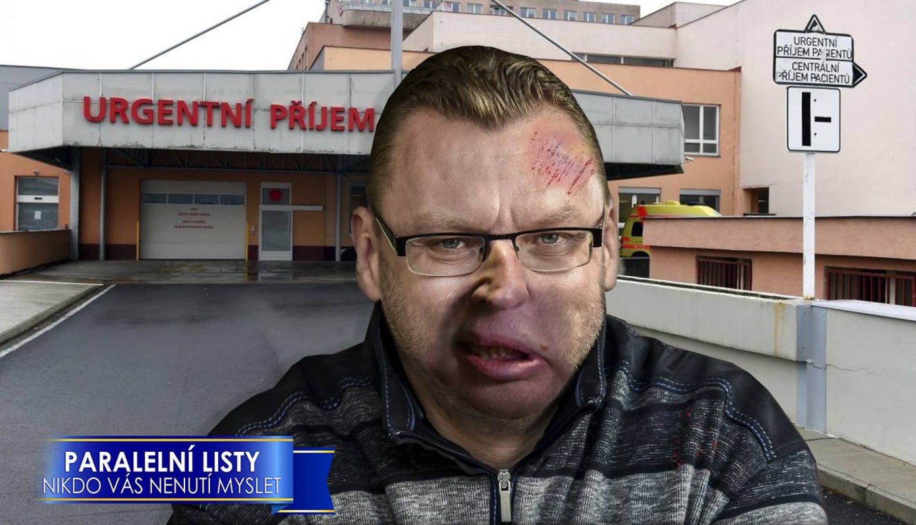Lubomír Volný šel ven a Pirát mu přerazil nos krajně doprava!