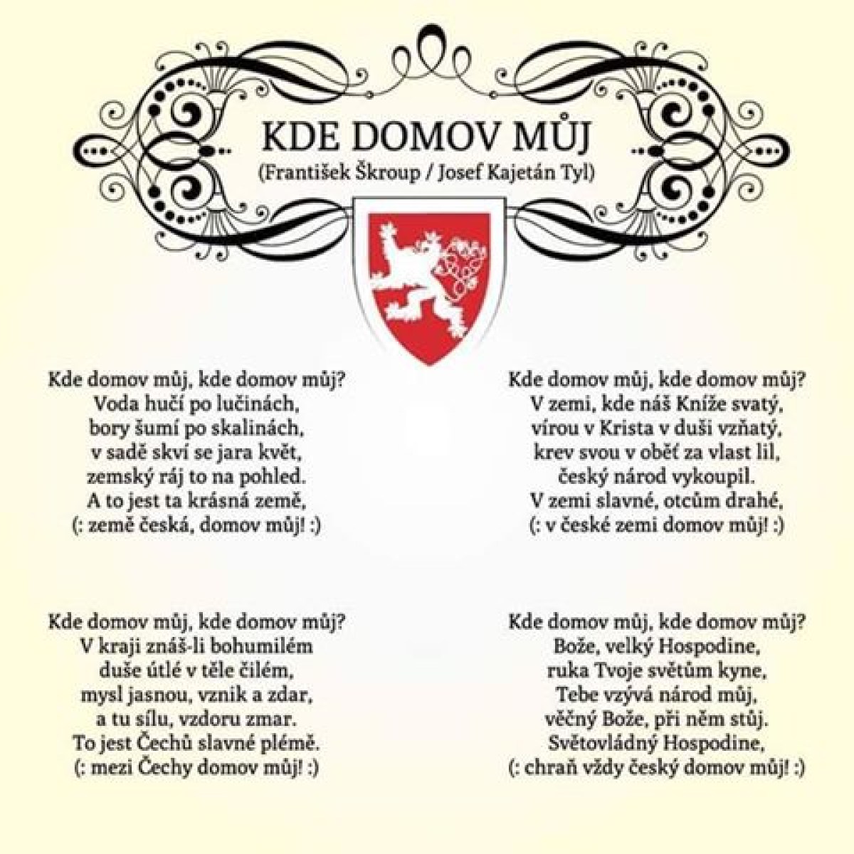 O delší českou hymnu se postará skupina Kryštof