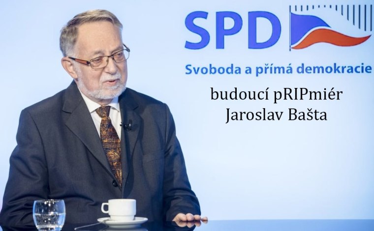 SPD do pražské kandidátky znovu postavilo Jaroslava Baštu. Že je mrtvý, prý nevadí