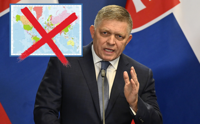 Slovensko zakázalo mapy: Ukazují příliš blízko Západ