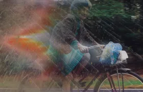 Cyklistka s bouří Sabina v zádech překonala rychlostní rekord